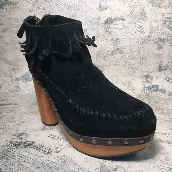 Flogg Black Suede Boots/Booties - Picture 9 of 11